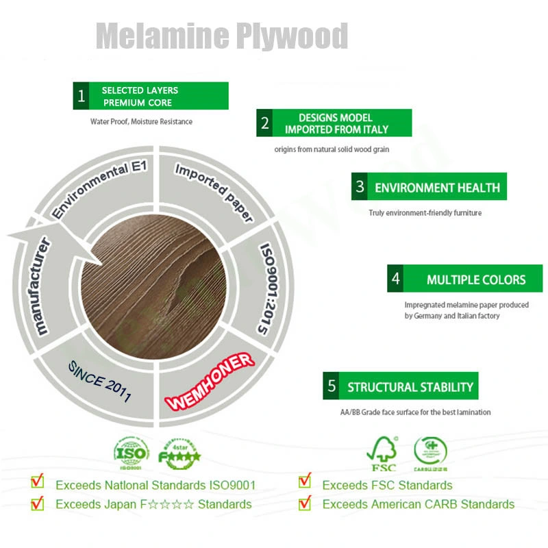 Strong and Durable Furniture Board Melamine Faced Plywood