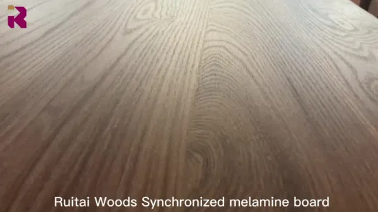 Synchronized 18mm Laminated Plywood Melamine Plywood for Furniture